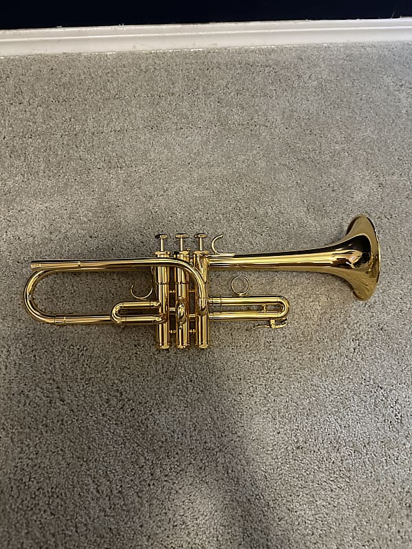 RARE!!!! Schilke E3L Eflat/D trumpet Gold Plated Reverb