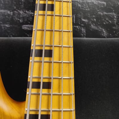 SCHECTER Bassgitarre, Session Stiletto 5, Aged Natural Satin image 4