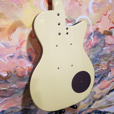 1990's Danelectro U2 ‘57 Reissue Cream Electric Guitar "Left Handed" (USED) "SOLD AS IS" image 11