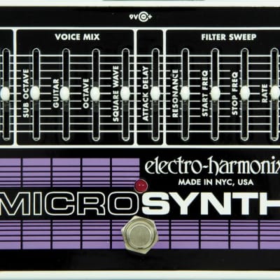 Electro-Harmonix MicroSynth Synthesizer Guitar Effects Pedal image 2