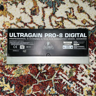 Behringer Ultragain Pro-8 Digital ADA8000 8-Channel Mic Preamp with A/D Converter 2000s - Black / Silver image 6