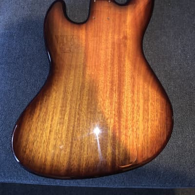 Warmoth Mahogany Jazz Bass Body - Tobacco Burst