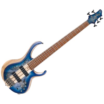 Used Ibanez BTB845CBL BTB Standard 5-String Bass - Cerulean Blue Burst Low Gloss