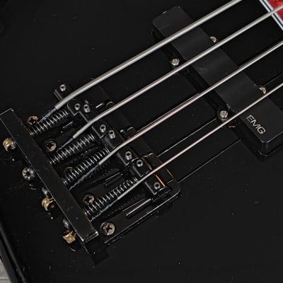 1980's ESP Japan Fretless Jazz Bass w/EMG's (Black) | Reverb