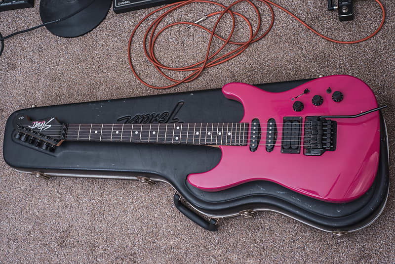 Fender HM Strat 1989 Razzberry Pink HSS Reverb