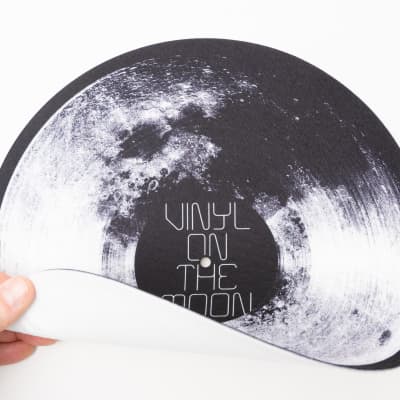RockonWall Vinyl Record Player Felt Turntable Mat - Vinyl on the Moon image 2