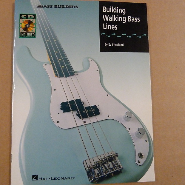 Hal Leonard Building Walking Basslines Book/CD - Ed Friedland Bass Builders image 1