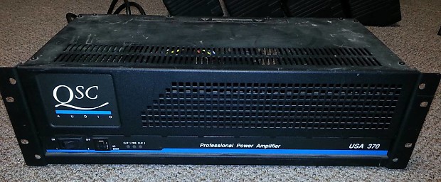 QSC USA 370 Stereo PROFESSIONAL Power Amplifier Bridgable PA Amp