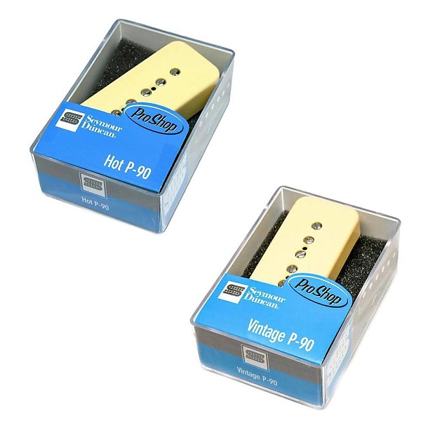 Seymour Duncan Hot Bridge & Vintage Neck P90 Soapbar Set, CREAM