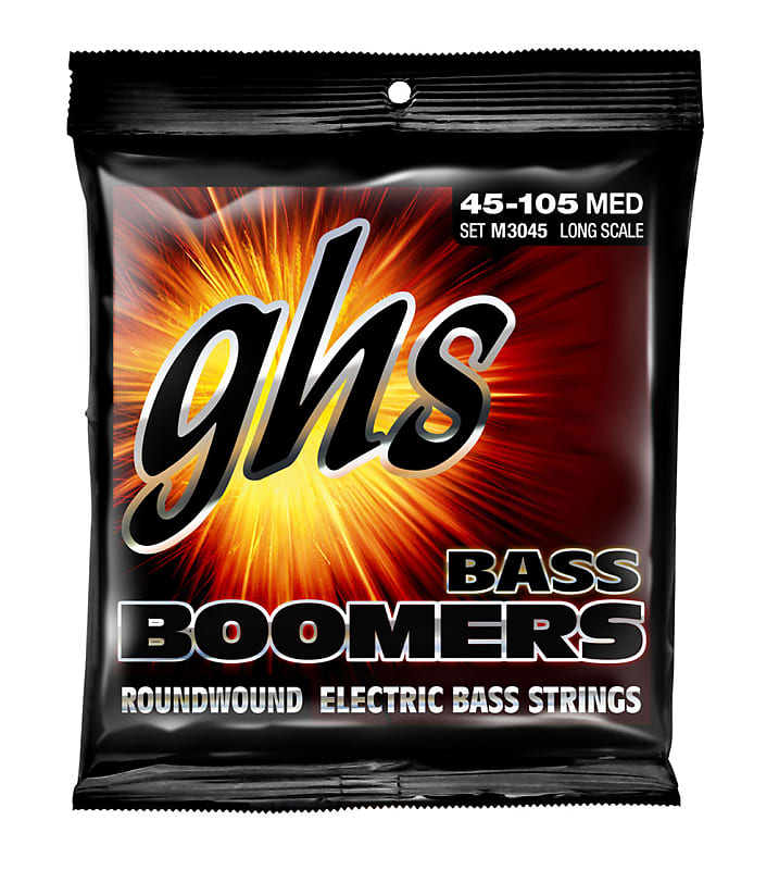 1 Set GHS M3045 Bass Boomers Medium Long Scale Bass Guitar Strings 45-105 image 1