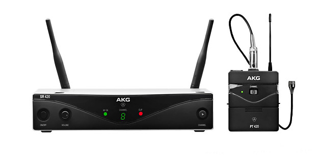 AKG WMS420 Wireless Lavalier Presenter System (Band A) image 1