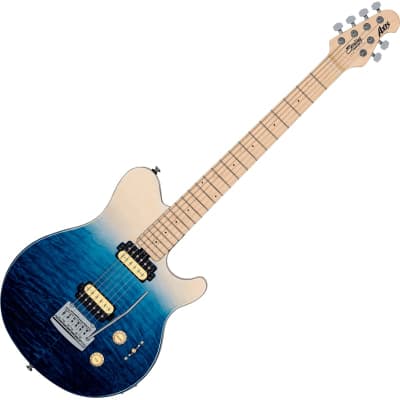 STERLING BY MUSIC MAN - AX3QM-SPB-M1 - Guitare électrique 6 cordes AX3QM Spectrum Blue image 2