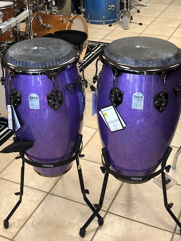 SONAR cubano コンガ 赤と白色 2台セット SONOR-Percussion
