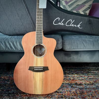 Cole Clark Studio Grand Auditorium Acoustic Guitar - All Australian Redwood Top with Queensland Maple Body (SAN1EC-RDM) image 3