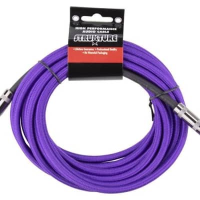 Strukture SC186PP 18' 6" instrument/line cable - Woven Purple image 2
