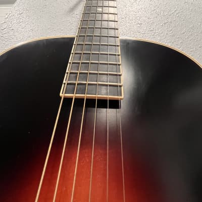 Epiphone Masterbilt Century Collection Zenith Classic Acoustic/Electric Guitar with F-Holes 2010s - Vintage Sunburst image 4