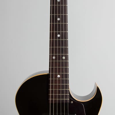 Gibson  ES-140 Arch Top Hollow Body Electric Guitar (1953), ser. #Y3501-81, brown alligator chipboard case. image 8