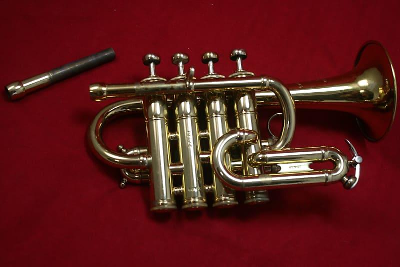 Benge Bb/ A Piccolo trumpet 1979 Lacquered Brass Reverb