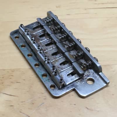 Kluson Lefty Tremolo Fender Strat Plate Pro Aged Heavy Relic 54mm 2 1/8” Saddles image 7