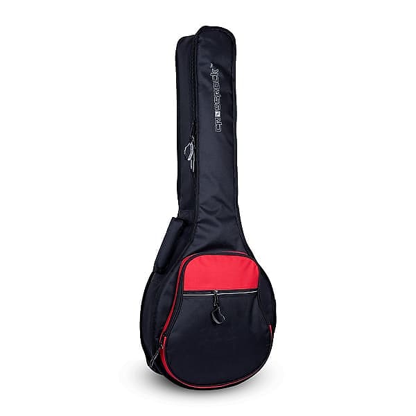 Crossrock Padded Banjo Gig Bag - Black & Red image 1