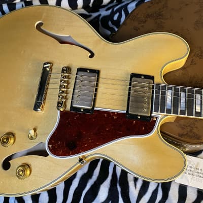 BRAND NEW! 2024 Gibson Custom Shop 1959 ES-355 Reissue - VOS Vintage Natural Finish - Authorized Dealer - 8.1lbs - G02414 image 1