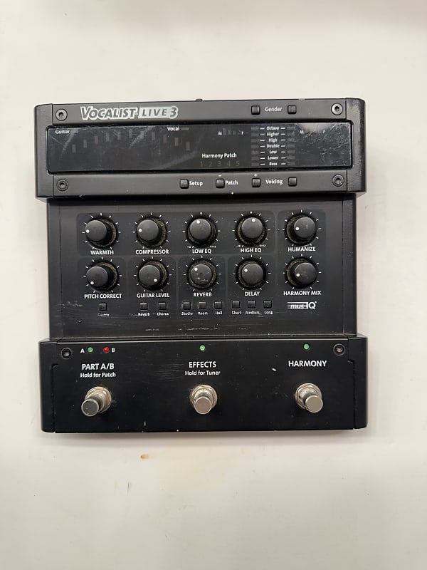 Digitech Vocalist Live 3 Vocal Multi Effects Processor Pedal +