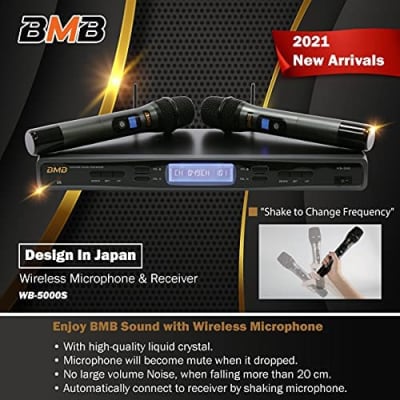 BMB Professional Wireless Karaoke Microphone System Reverb