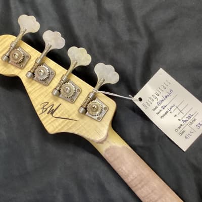 Nash Guitars JB-63/Olympic White-Lake Placid Blue/Paint over Paint