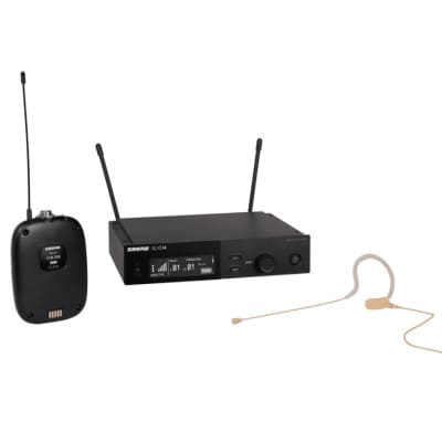 Shure SLXD14/153T-G58 Wireless System with SLXD1 Transmitter and MX153T Headworn Mic G58 Band image 1