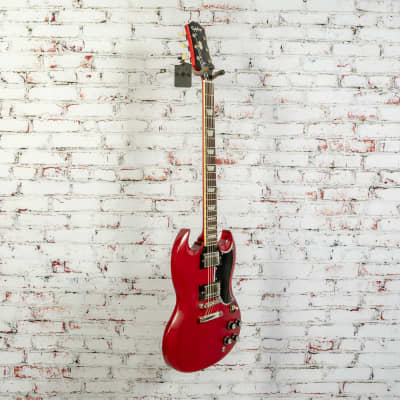 Epiphone '61 SG Les Paul Standard Reissue Electric Guitar, Flat Cherry w/ Original Case x7985 (USED) image 4