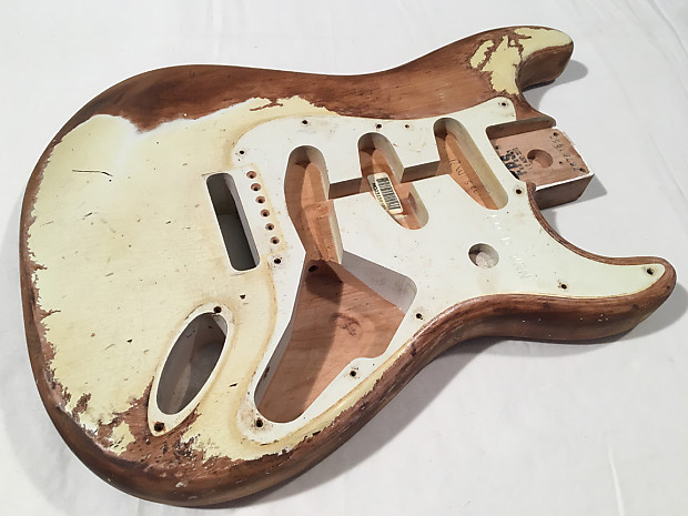 John Mayer Black1 Inspired Heavy Relic Fender Vintage White