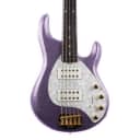 Used Ernie Bass Music Man StingRay 5 Special HH Amethyst Sparkle 2021