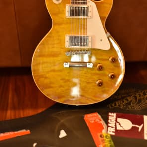 Gibson '58 Reissue Les Paul Plain Quilted Maple Flame Butterscotch Blonde Top R8 2001 image 5