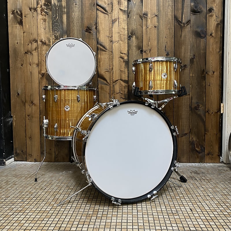 Star MIJ Stencil 13/16/22 w/ 14x5 Fibre Gold Pearl Reverb Canada