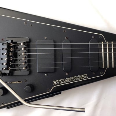 Steinberger GP4T “mini-V” guitar 1980s Black | Reverb