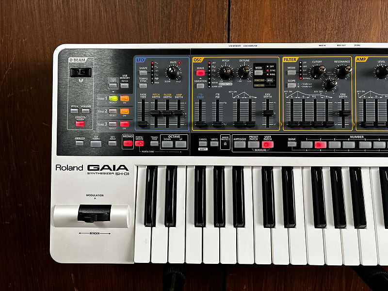 Roland GAIA SH-01 Virtual Analog Synthesizer w/ box power supply | Reverb