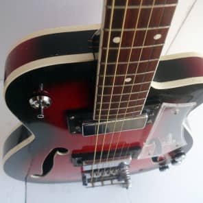 Vintage  RARE Melodija Menges hollow body Jazz guitar archtop 1960 s imagen 9
