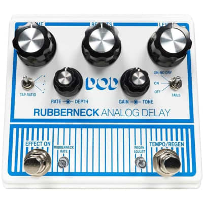 DigiTech DOD Rubberneck Analog Delay Effects Pedal with Tap Tempo for sale