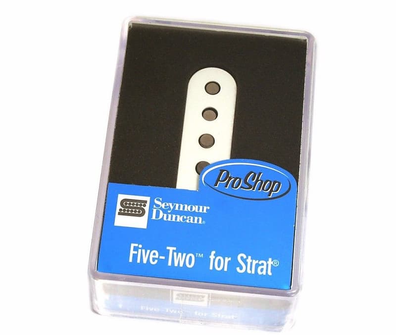 Seymour Duncan Five-Two Strat Pickup White Cover Black image 1