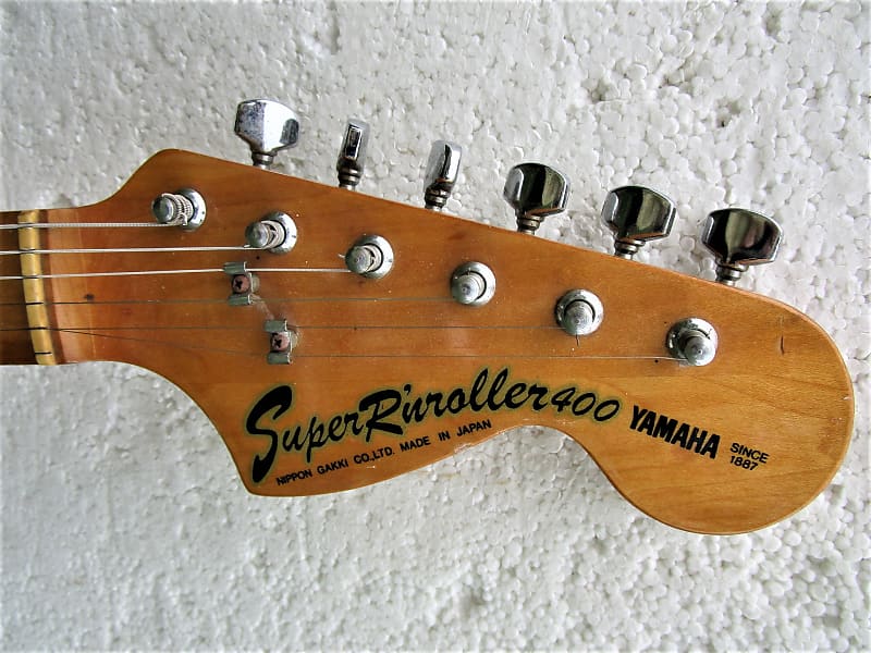 Yamaha Super R'nroller 400 Strat Guitar, 1980's, Japan, Natural