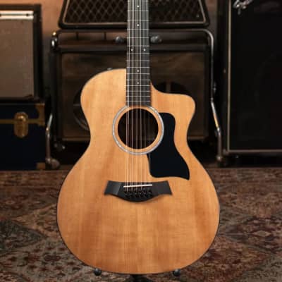 Taylor 254ce Plus Grand Auditorium 12-String Acoustic/Electric Guitar Natural with Aerocase image 2