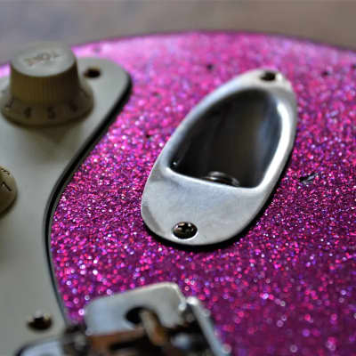American Fender Stratocaster Relic Custom Purple Sparkle image 3