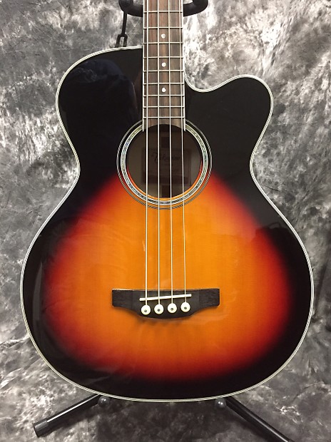 Takamine GB72CE BSB G Series Jumbo Cutaway Acoustic/Electric Bass Gloss Brown Sunburst w/ Flame Maple Back and Sides image 1