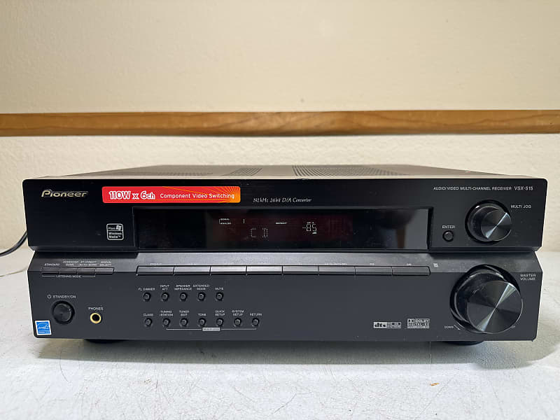 Pioneer VSX-515 Receiver HiFi Stereo 6.1. Channel Home Theater Radio Audio Radio  			