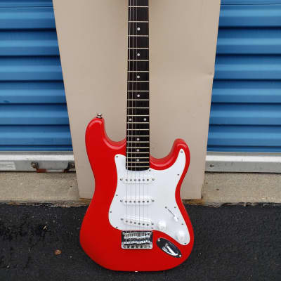 Fender Mini Squier Stratocaster Electric Guitar Dakota Red image 1