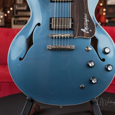 Josh Williams 'Mockingbird' JWG273 Semi-Hollowbody Electric Guitar-Pelham Blue Finish & Bloombucker Pickups! image 4