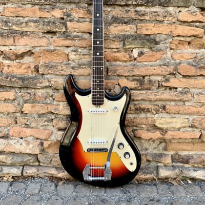 Harmond DeLuxe Bartolini 60’s Sunburst Vintage Guitar Made in Italy image 1