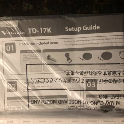 Roland TD-17 Manual and set up paperwork only New Free shipping image 3