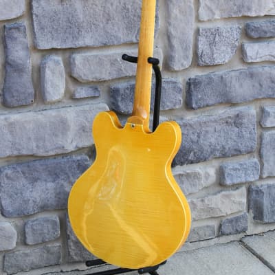 Eleca Hollow-Body Electric Guitar blonde image 8