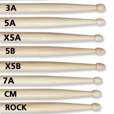 1 Pair Vic Firth X5A Wood Tip American Classic Extreme 5A Drumsticks image 4